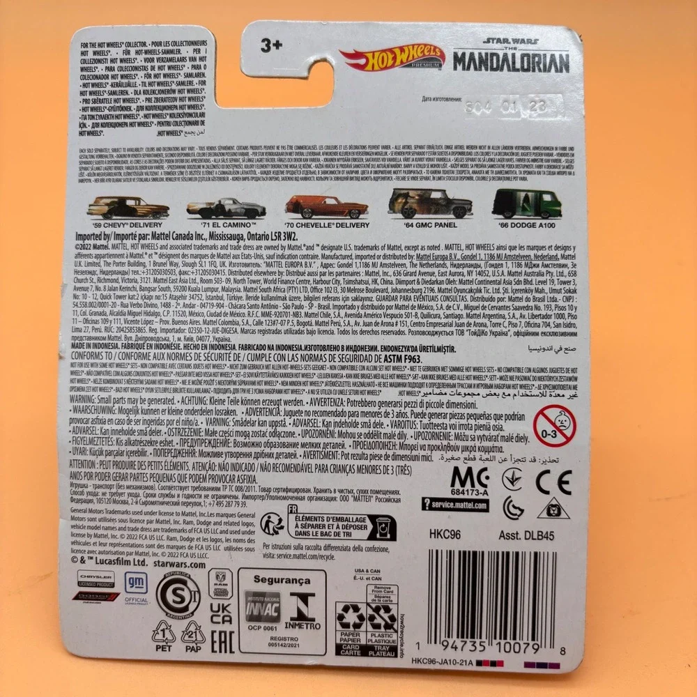 Hot Wheels Premium Star Wars The Mandalorian 59 Chevy Delivery Real Riders HKC96